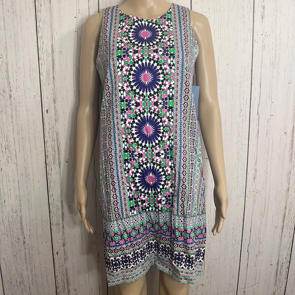 NWT London Times Purple Sleeveless Sheath Dress Size US 6